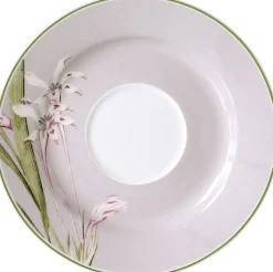 Kaffeeuntertasse Flora Blüte Gris | 15,5 cm | grau Untertasse