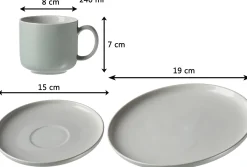 Hot Kaffeeuntertasse Jasper | 15 cm | mint Untertasse