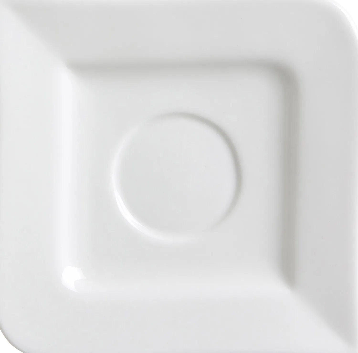 Kaffeeuntertasse Melodie | 14 cm | weiss | quadratisch Untertasse