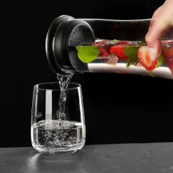 Sale Karaffe Perfetto | 1,4 Liter | mit Edelstahldeckel Karaffe