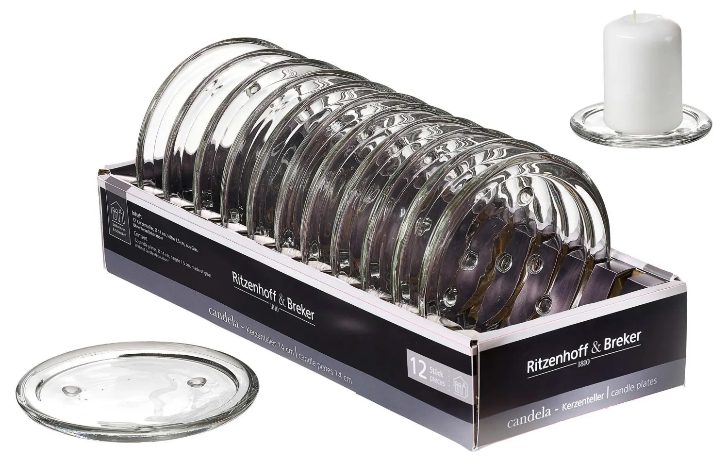 Kerzenteller Candela | 14 cm Kerzen- & Teelichthalter