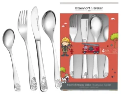 Discount Kinderbesteck-Set Bernie | 4-teilig | silber Besteck|Kinder