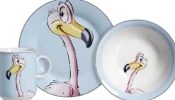 Online Kindergeschirr-Set Happy Zoo Flo | 3-teilig | blau Set|Kinder