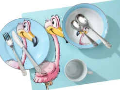 Online Kindergeschirr-Set Happy Zoo Flo | 3-teilig | blau Set|Kinder