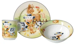Online Kindergeschirr-Set Hoftiere | 3-teilig Set|Kinder