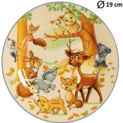Best Kindergeschirr-Set Waldtiere | 10-teilig Set
