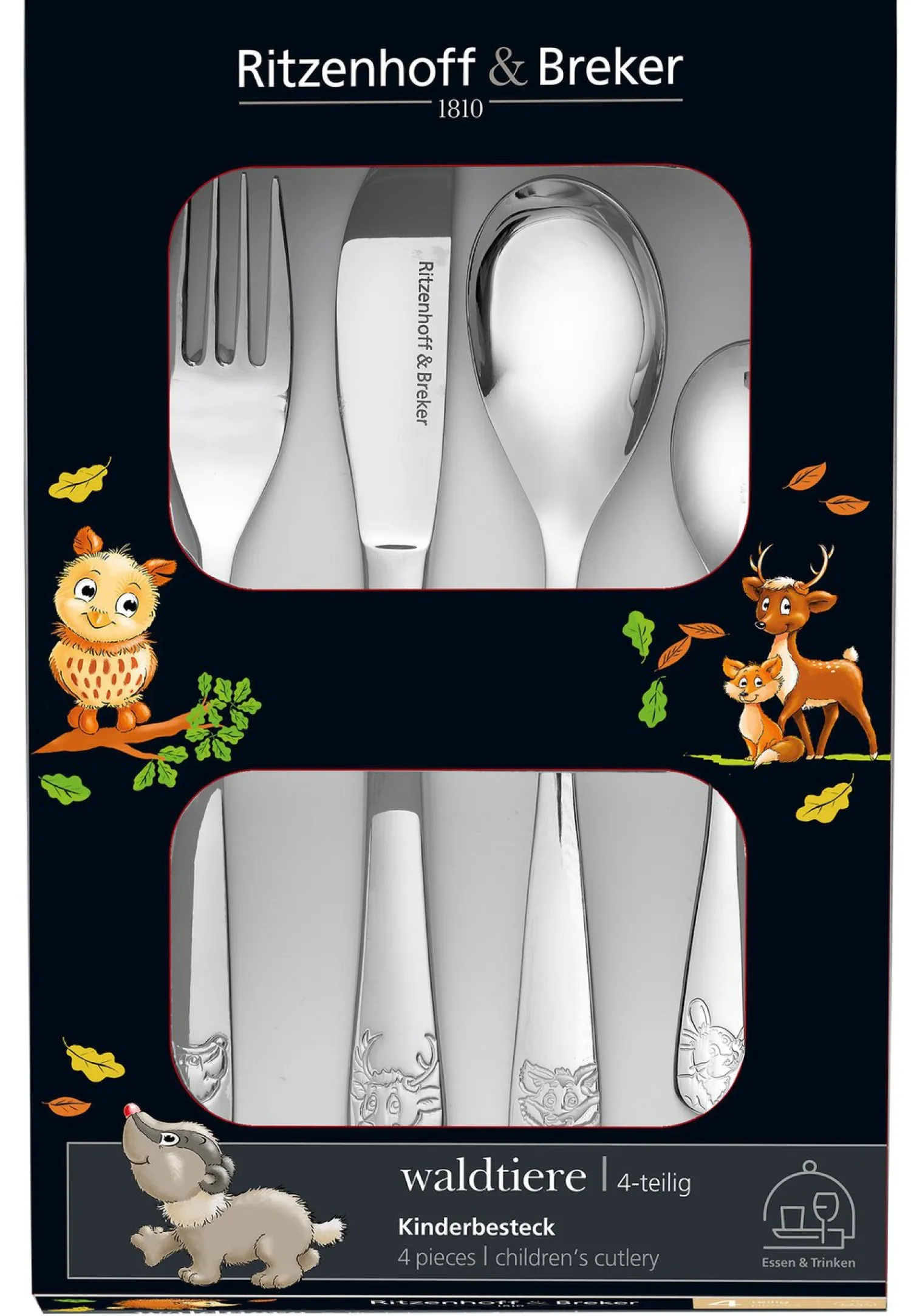 Best Kindergeschirr-Set Waldtiere | 10-teilig Set