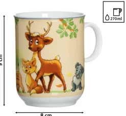 Best Kindergeschirr-Set Waldtiere | 10-teilig Set