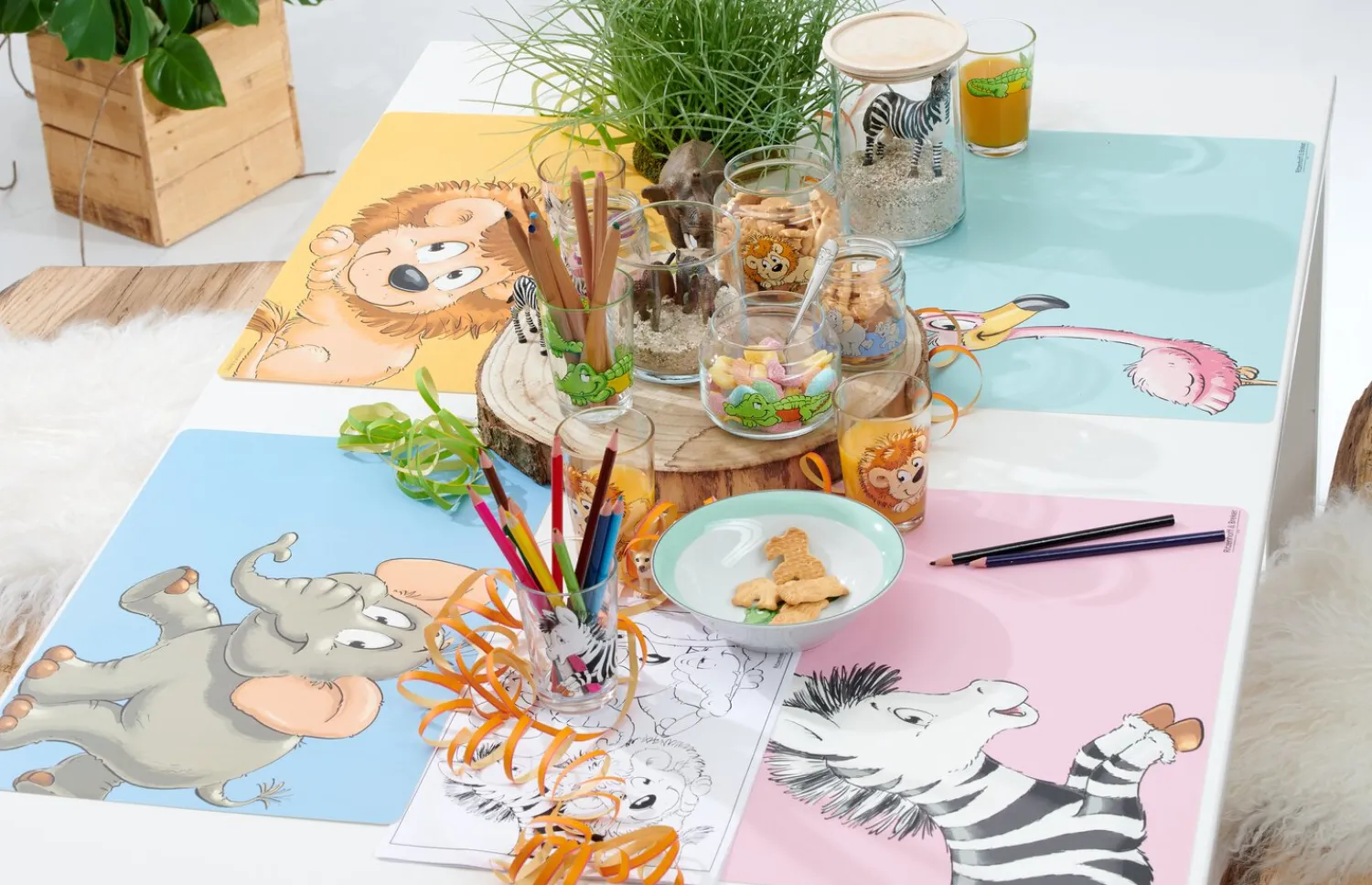 Outlet Kindergläser-Set Happy Zoo | 3-teilig | 205 ml Gläser-Set