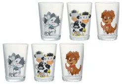 Online Kindergläser-Set Hoftiere | 6-teilig | 205 ml Gläser-Set