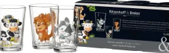 Hot Kindergläser-Set Hoftiere | 3-teilig | 205 ml Gläser-Set|Kinder