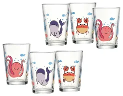 Sale Kindergläser-Set Unterwasserwelt | 6-teilig | 205 ml Gläser-Set