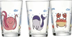 Sale Kindergläser-Set Unterwasserwelt | 3-teilig | 205 ml Gläser-Set|Kinder