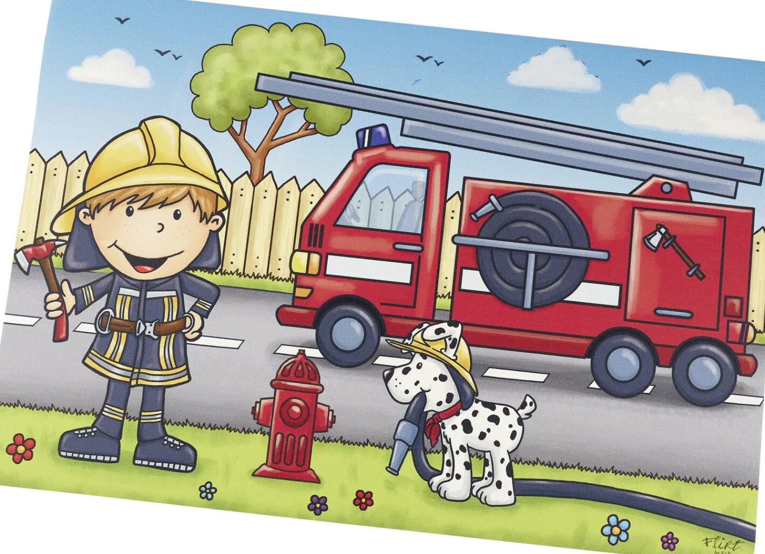 New Kinderplatzmatte Bernie | 45 x 30 cm Platzmatte|Kinder