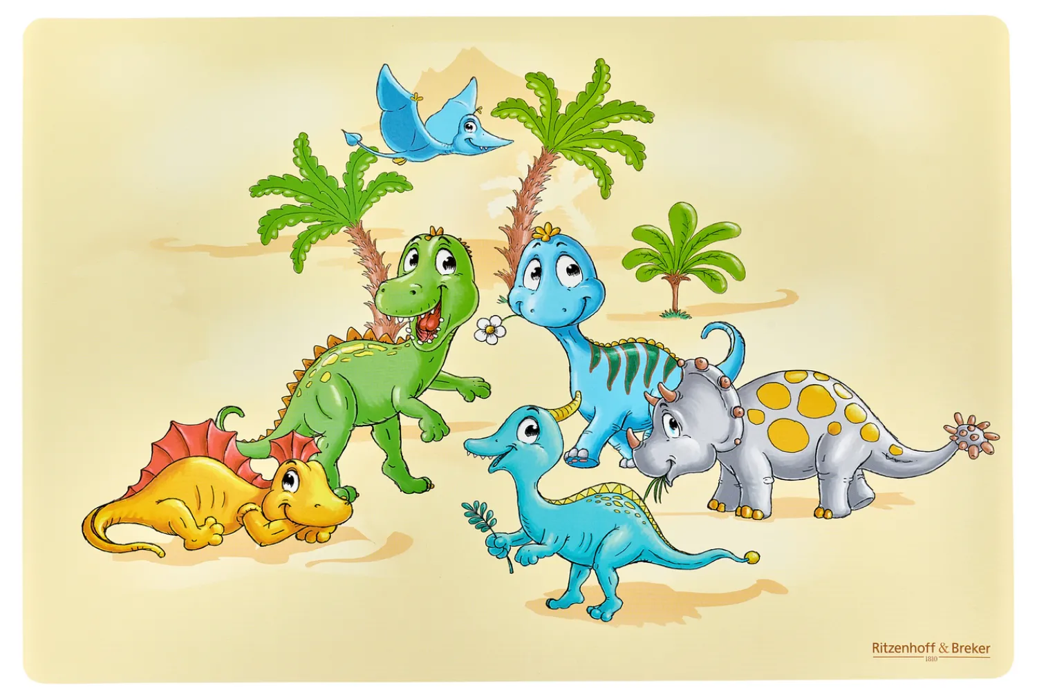 Discount Kinderplatzmatte Dino | 45 x 30 cm Platzmatte|Kinder