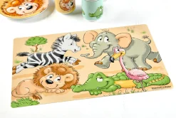 Kinderplatzmatte Happy Zoo | 45 x 30 cm Platzmatte|Kinder