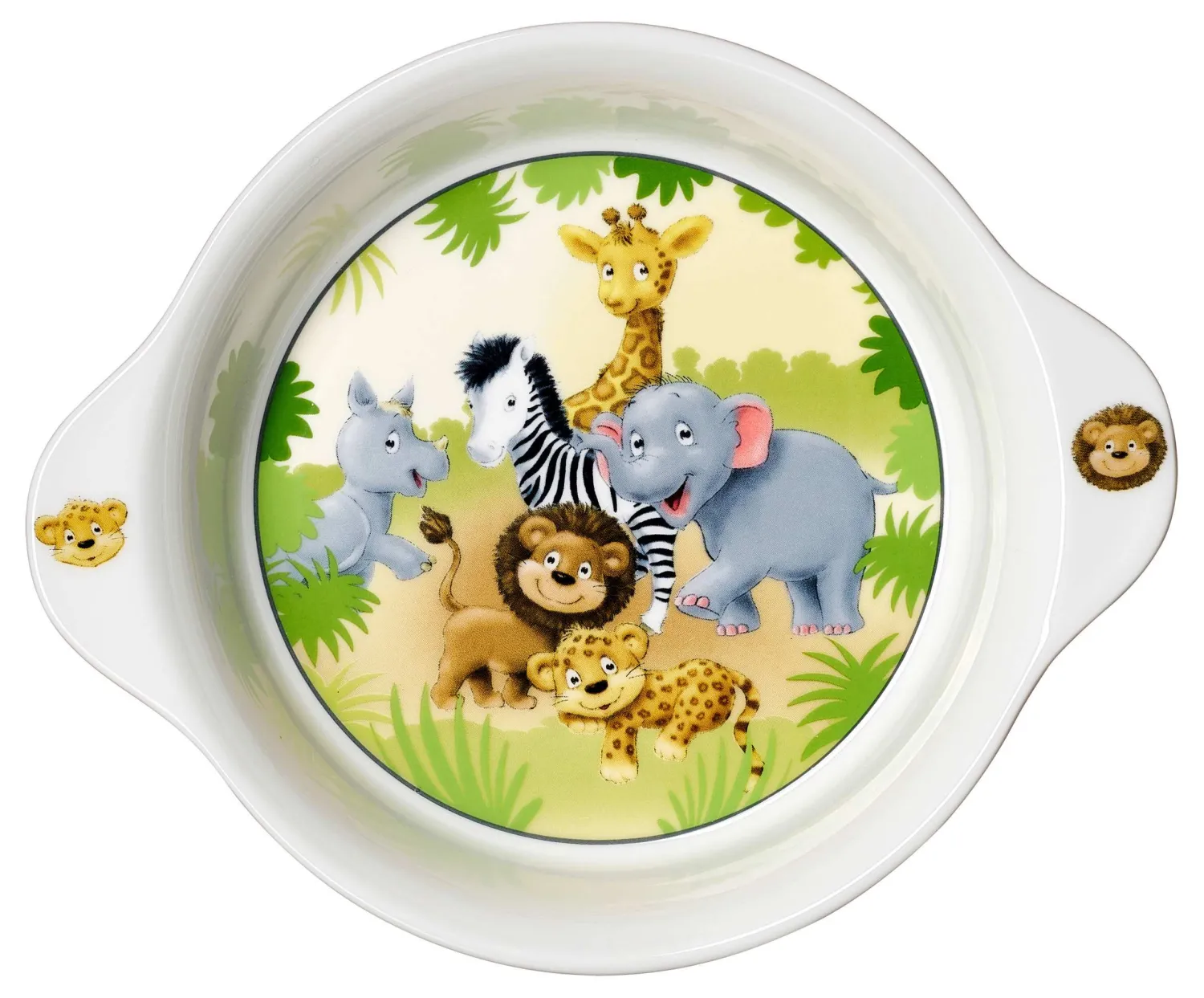 New Kinderschale Afrikatiere | 21,5 x 17,5 x 4,5 cm | mit Griff Schale|Kinder