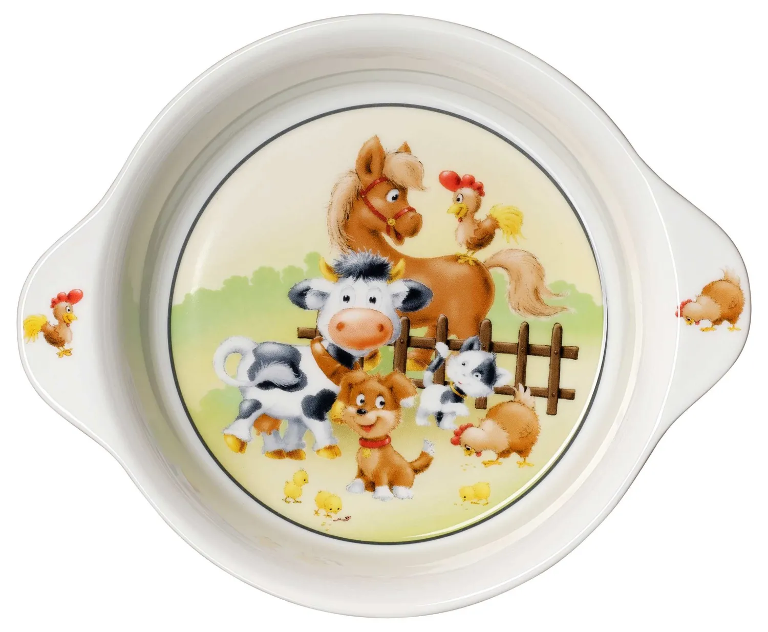 Sale Kinderschale Hoftiere | 21,5 x 17,5 x 4,5 cm | mit Griff Schale|Kinder