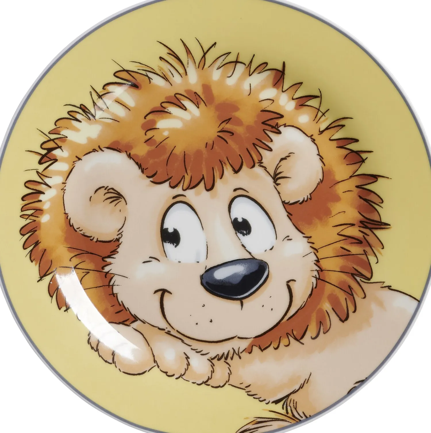 Kinderteller Happy Zoo Leo | 19 cm | orange Teller|Kinder