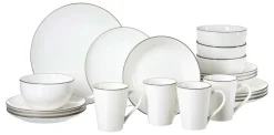 Online Kombiservice Adela | 20-teilig | grau Set