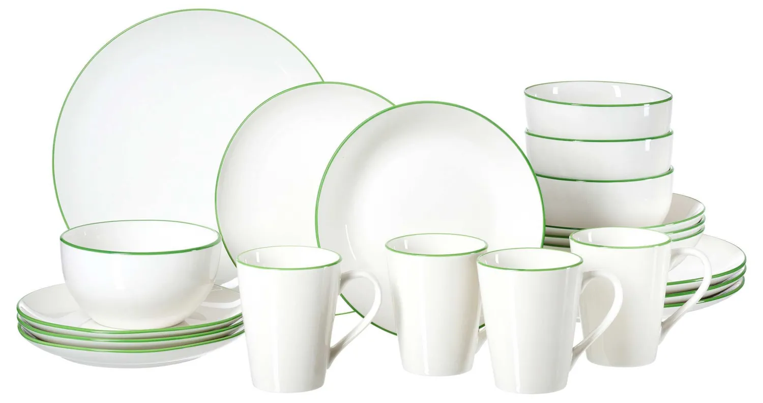 Clearance Kombiservice Adela | 20-teilig | grün Set