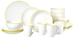 Online Kombiservice Adela | 20-teilig | gelb Set