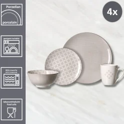 Best Kombiservice Della | 16-teilig | beige Set