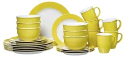 Sale Kombiservice Doppio | 24-teilig | gelb Set