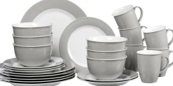 Outlet Kombiservice Doppio | 24-teilig | grau Set