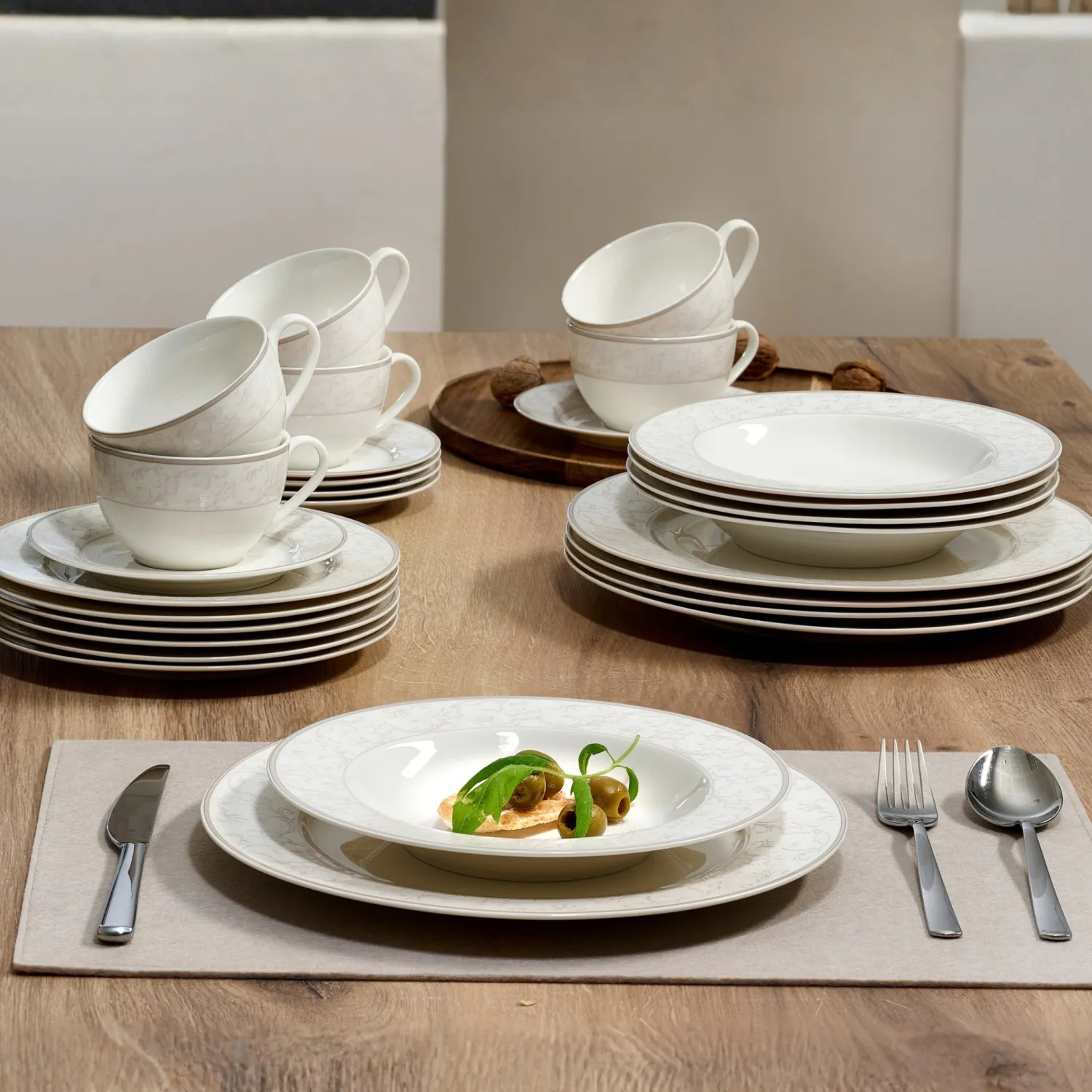 Hot Kombiservice Isabella | 30-teilig | creme Service