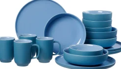 Hot Kombiservice Jasper | 16-teilig | ozeanblau Set
