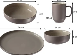 Best Kombiservice Jasper | 16-teilig | taupe Set