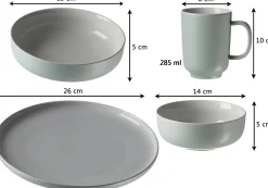 Outlet Kombiservice Jasper | 16-teilig | mint Set