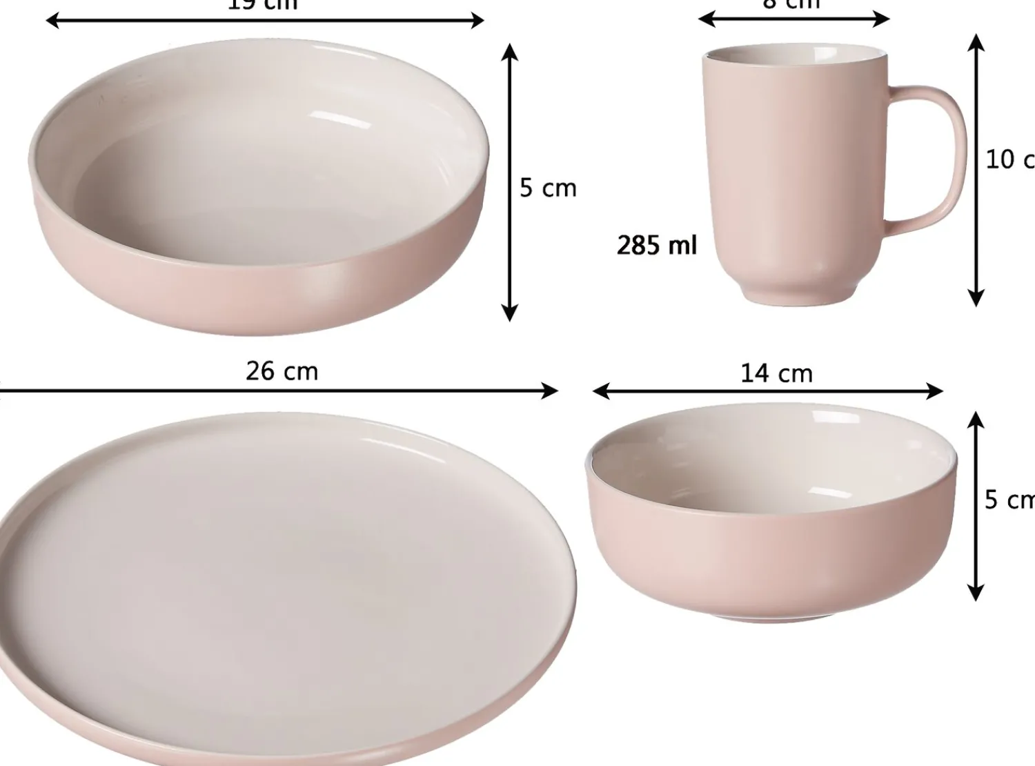 Discount Kombiservice Jasper | 16-teilig | rose Set