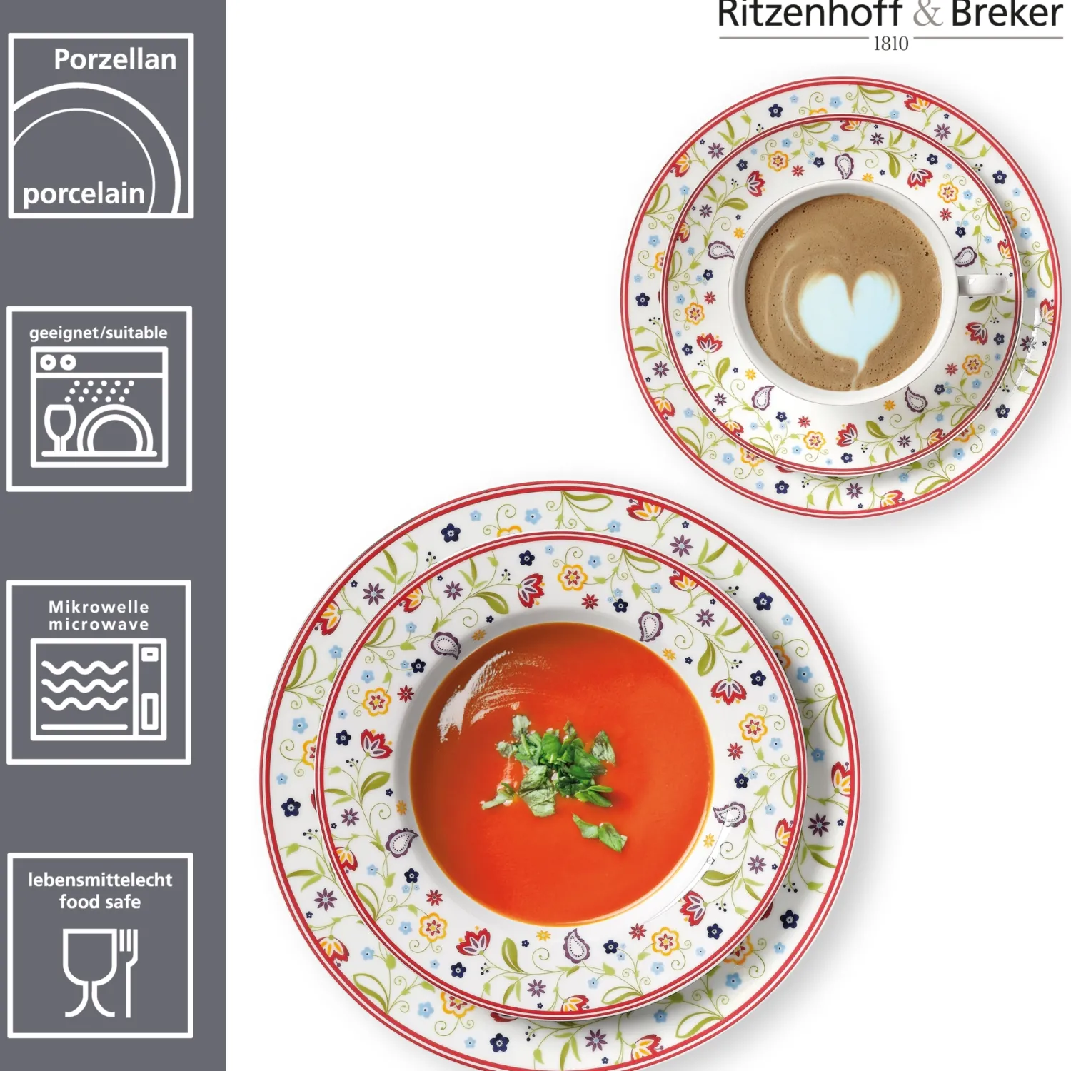 Online Kombiservice Shanti | 30-teilig Service