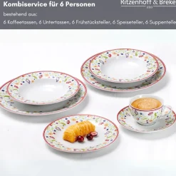 Online Kombiservice Shanti | 30-teilig Service