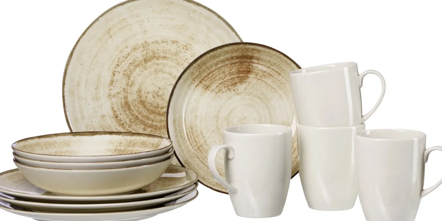 Clearance Kombiservice Siena | 12-teilig | braun Set