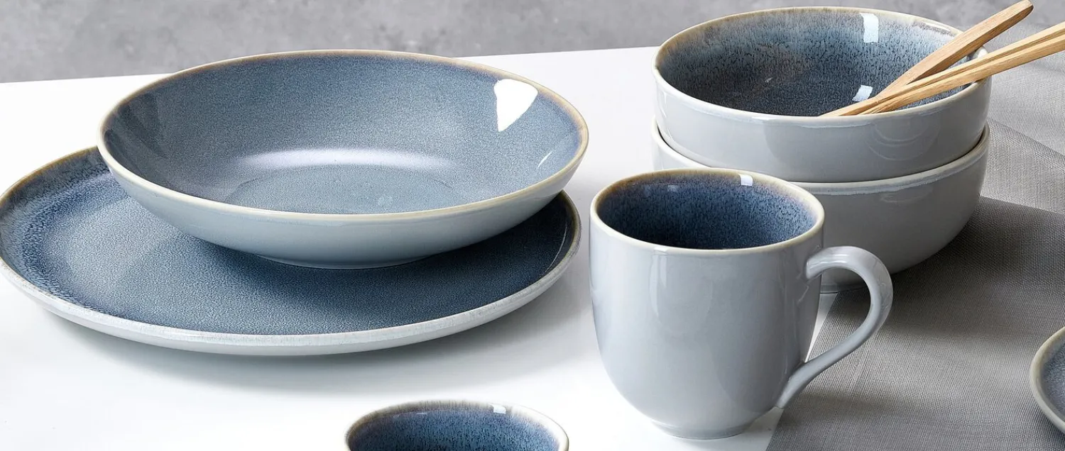 Discount Kombiservice Skagen Stone | 12-teilig | grau Set