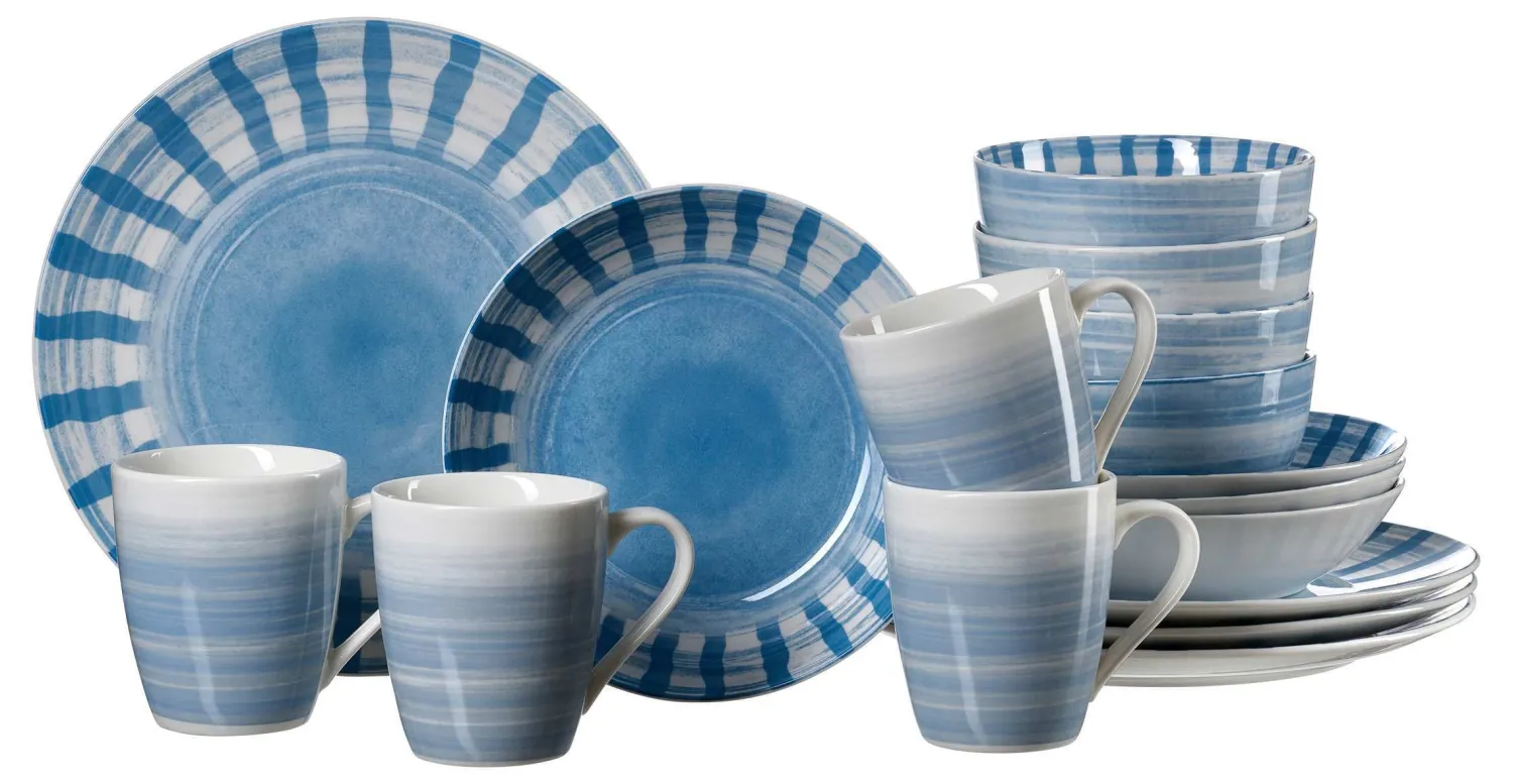 Sale Kombiservice Sole Mio | 16-teilig | blau Service