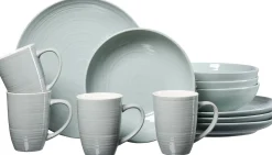 Outlet Kombiservice Suomi | 12-teilig | graublau Set