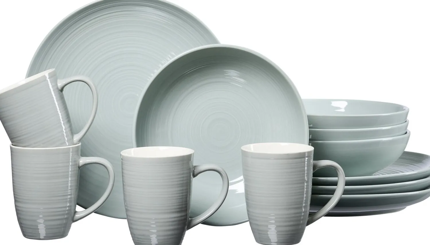 Outlet Kombiservice Suomi | 12-teilig | graublau Set