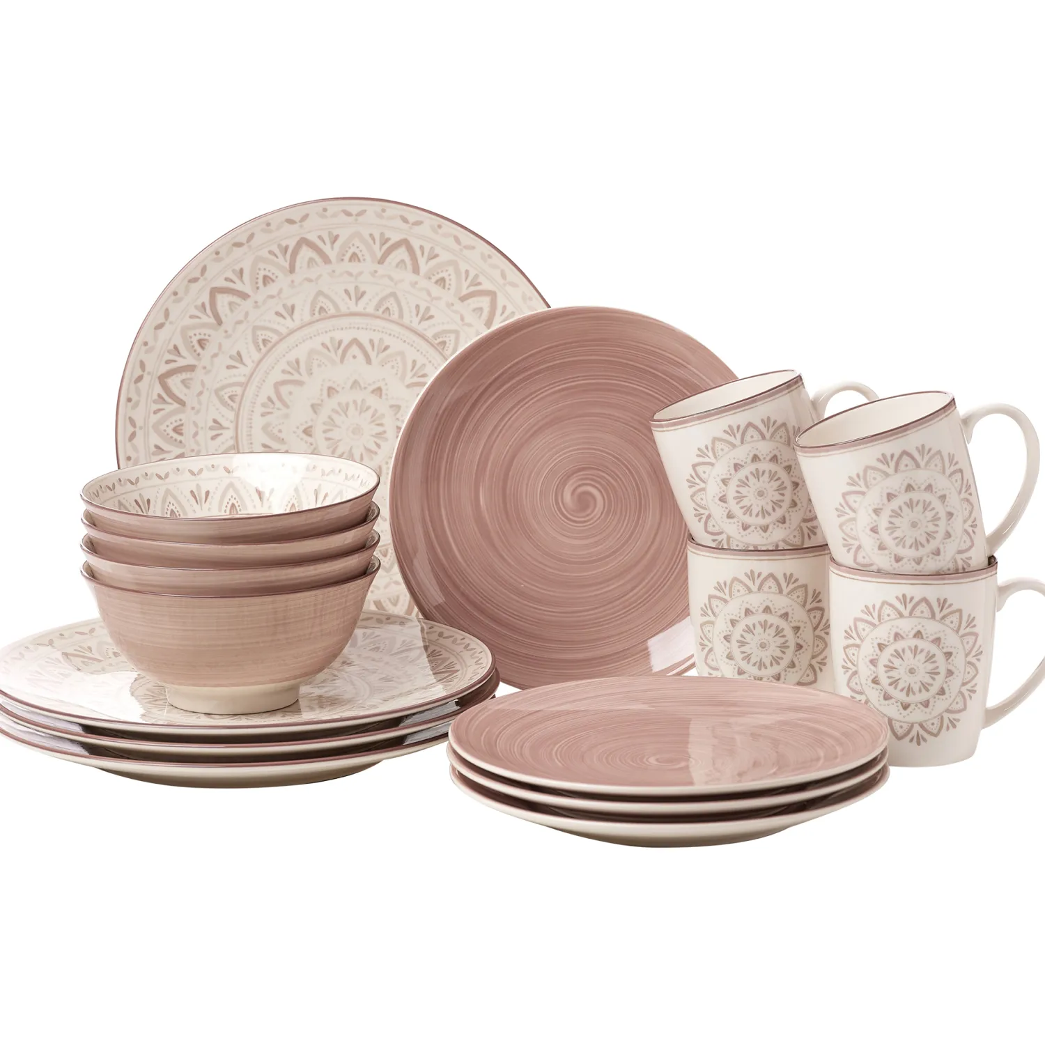Kombiservice Valencia | 16-teilig | braun Set