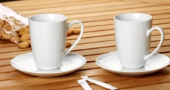 Outlet Latte Macchiato Becher Bianco | 330 ml | weiss Becher