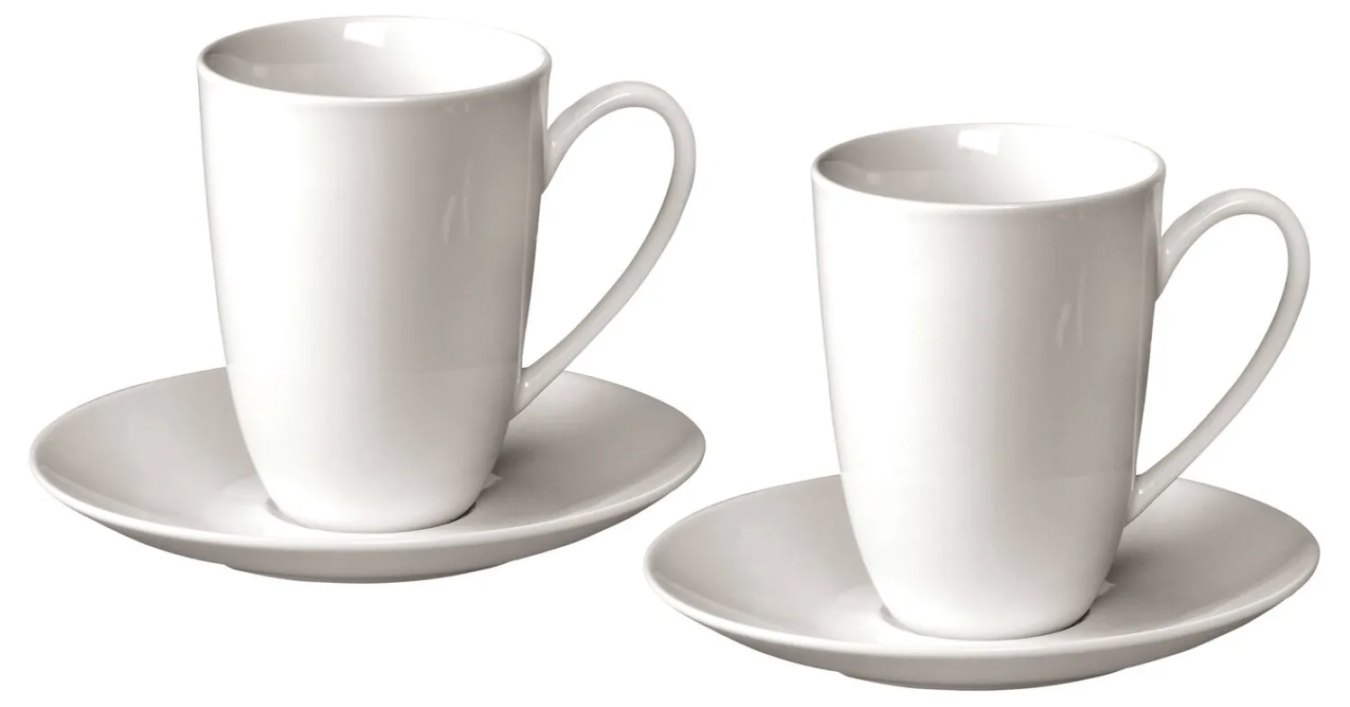 Online Latte Macchiato Becher-Set Bianco | 4-teilig | 500 ml | weiss Becher