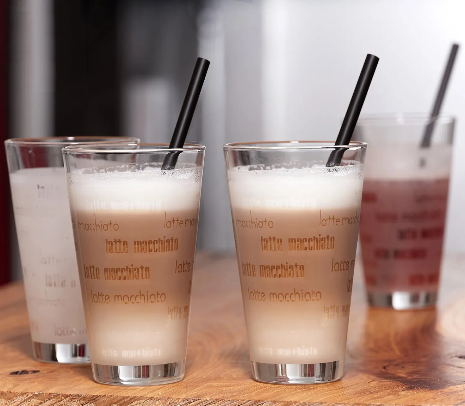 Best Latte Macchiato Glas Chicco | 330 ml | weiss Glas