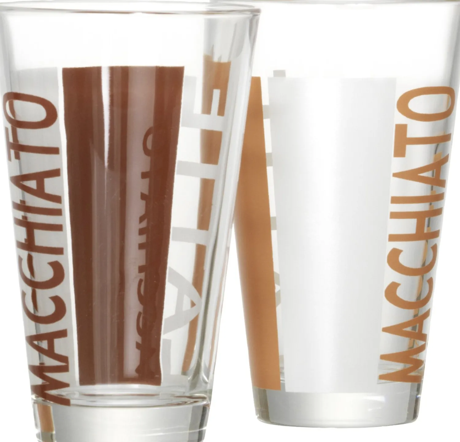 Discount Latte Macchiato Glas Coffee Party | 330 ml | braun Glas