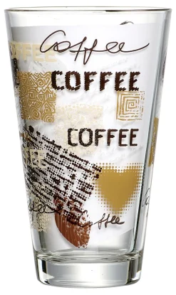 Best Latte Macchiato Glas Crema | 330 ml | braun Becher