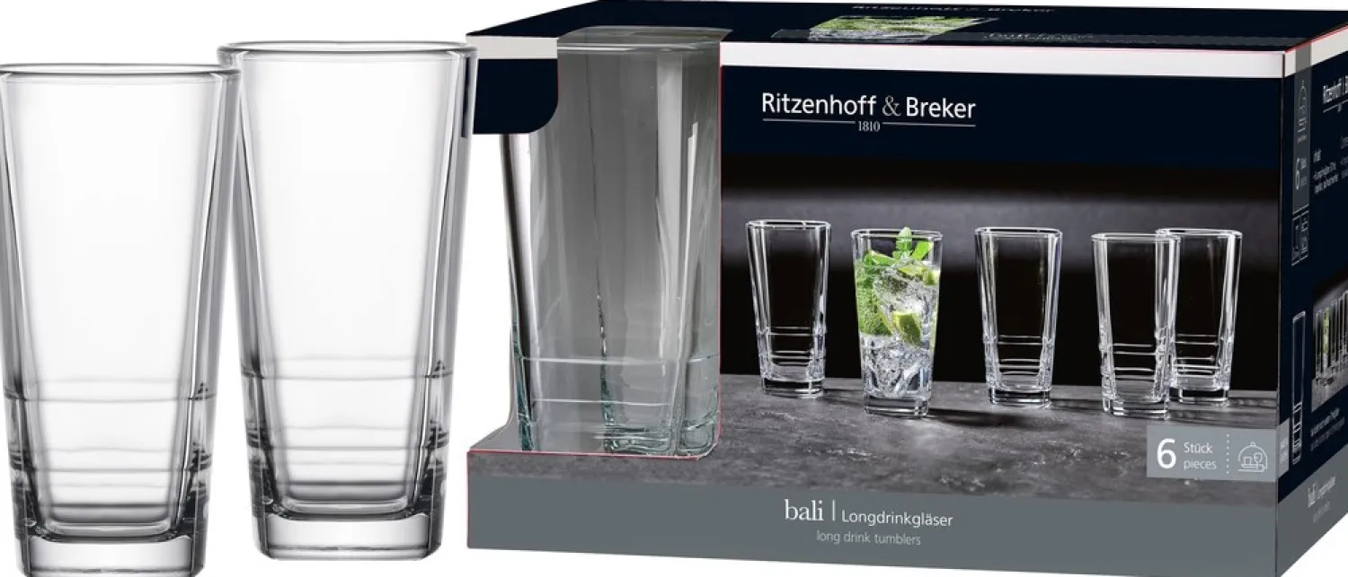 Online Longdrinkgläser-Set Bali | 6-teilig | 370 ml Gläser-Set