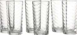 Longdrinkgläser-Set Wave | 6-teilig | 250 ml Gläser-Set
