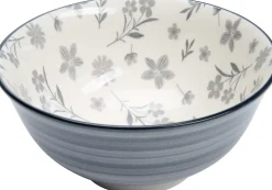 Online Müslischale Sendai Blume | 600 ml | grau Schale